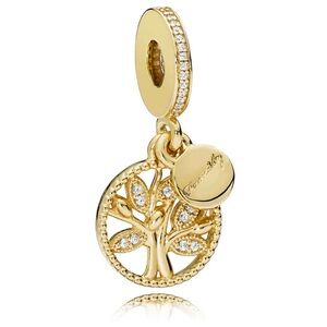 Pandora Gold Tree of Life Necklace Charm